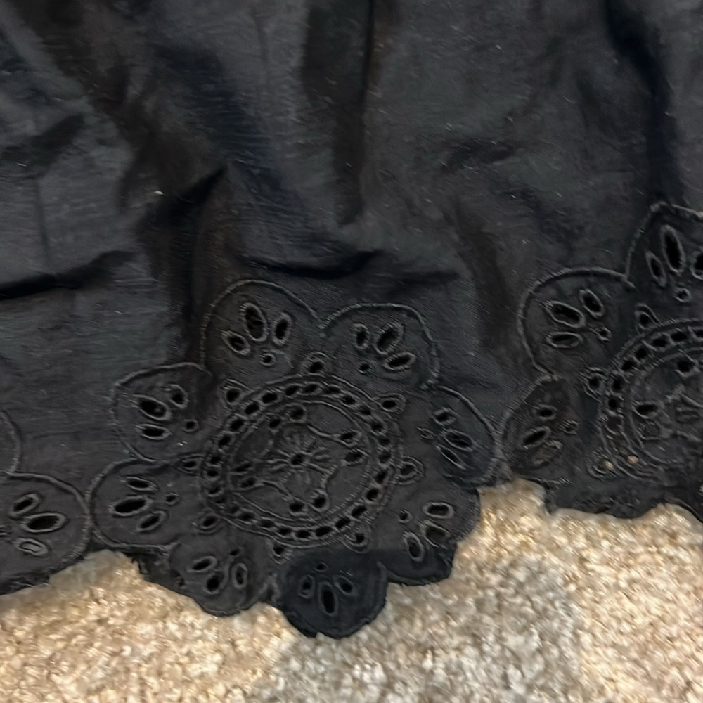 Old Navy Tiered Lace-Up Mini Swing Dress - Picture 6 of 9